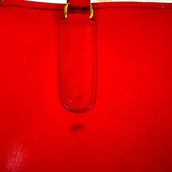 Coach- Vintage Red Slim Handle Clutch - Picture 7 of 7